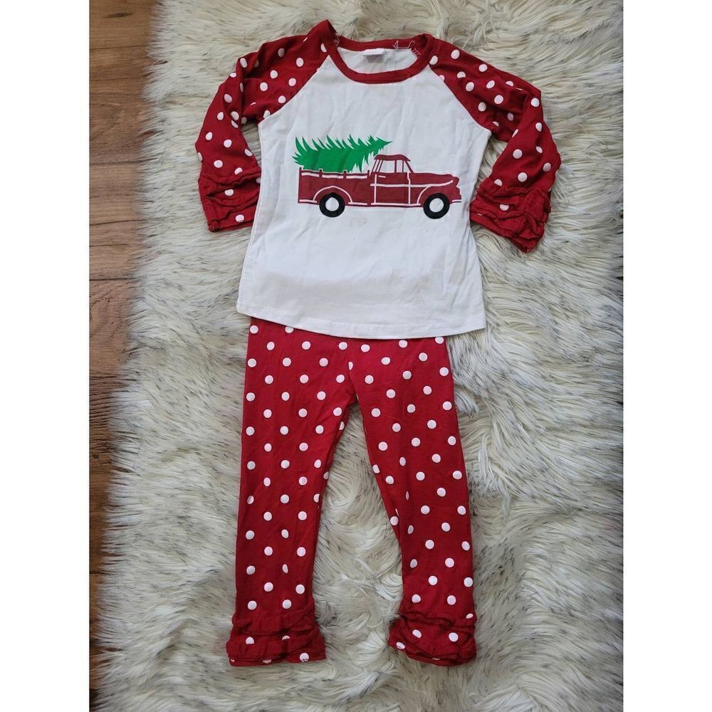 Christmas Truck Boutique Outfit, Size 4